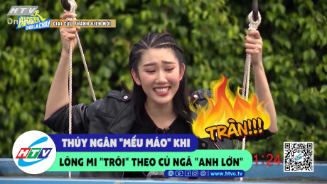 Xem Show CLIP HÀI Thúy Ngân "mếu máo" khi lông mi "trôi" theo cú ngã "anh lớn" HD Online.